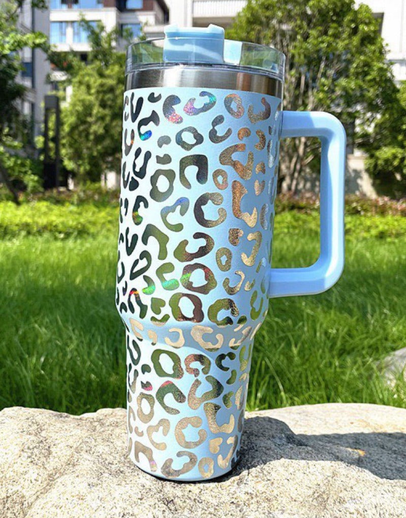 40 oz Holographic Leopard