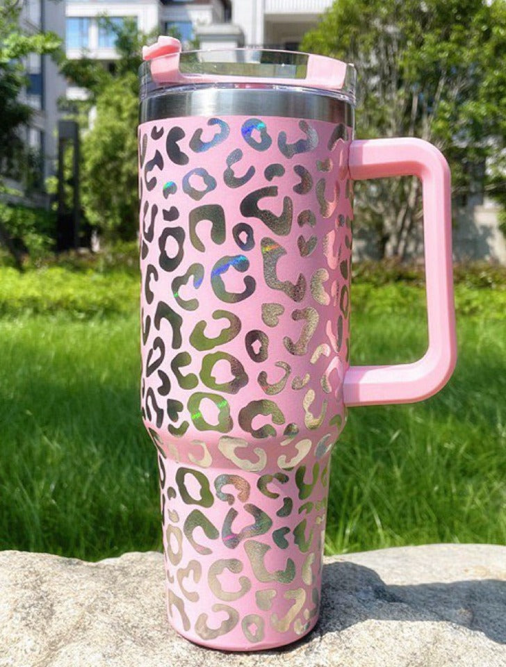 40 oz Holographic Leopard