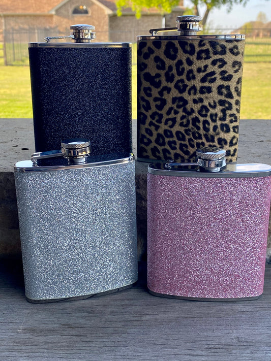 Glitter 7oz Flask