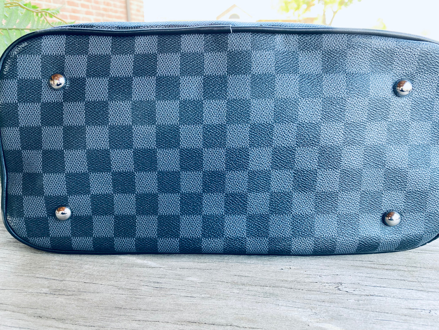 Checkered Tote Set