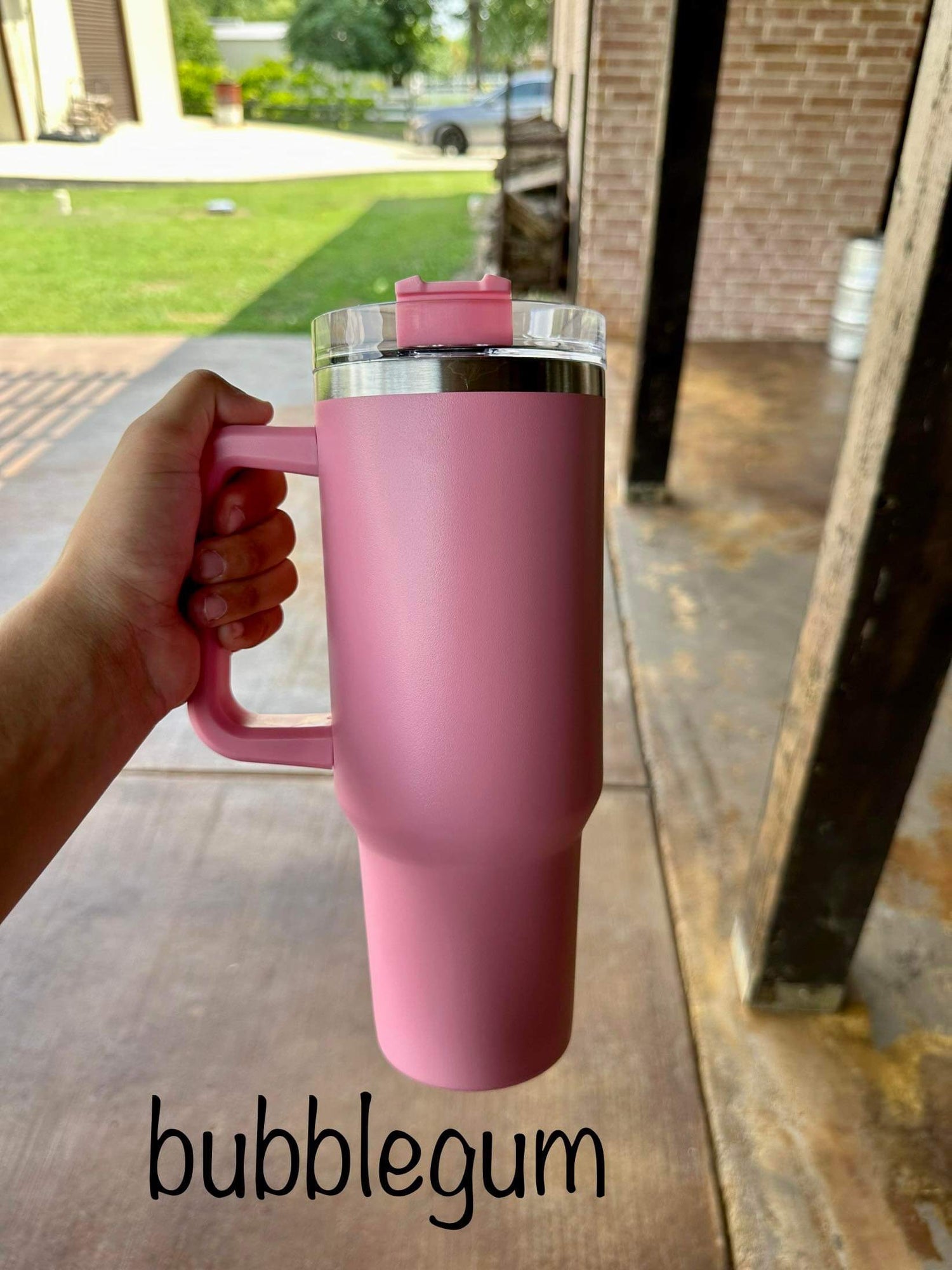 40 oz Hydraquench Stainless Steel Tumbler with Handle Pink (NEW)
